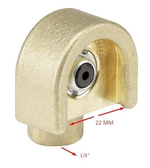 PRESSOL TEKALAMİT BUTON BAŞLIK (PİRİNÇ) 22MM 1/8''F