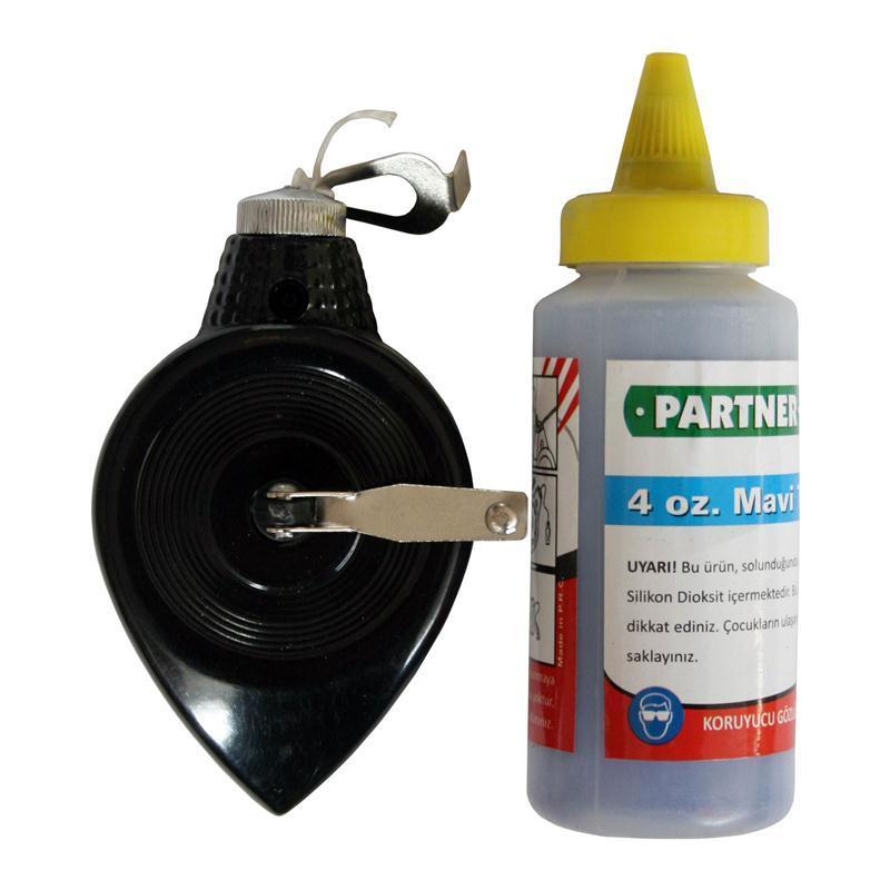 Partner Alüminyum Gövde Tebeşirli Çizim İpi 30 mt / 10 adet