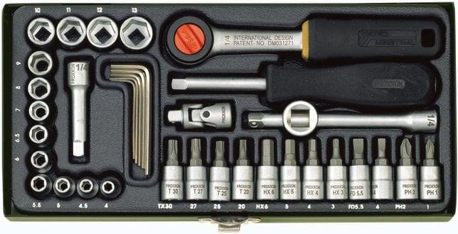 Proxxon 1/4'' 36 Parçalı Lokma ve Bits Takımı