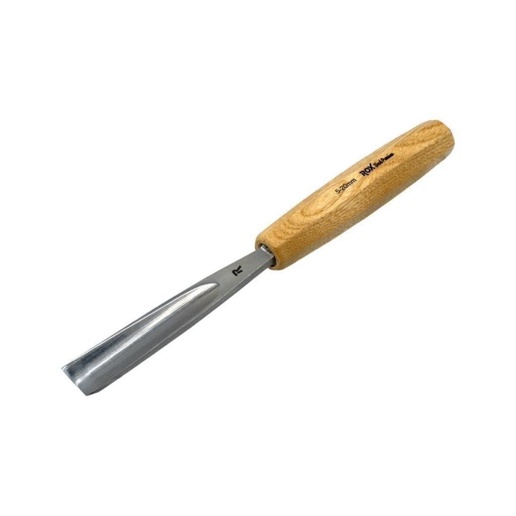 Rox Wood 0140 Premium Oluklu Iskarpela 20 mm | Karbon Çelik Geniş Yüzey Ahşap Oyma Keskisi