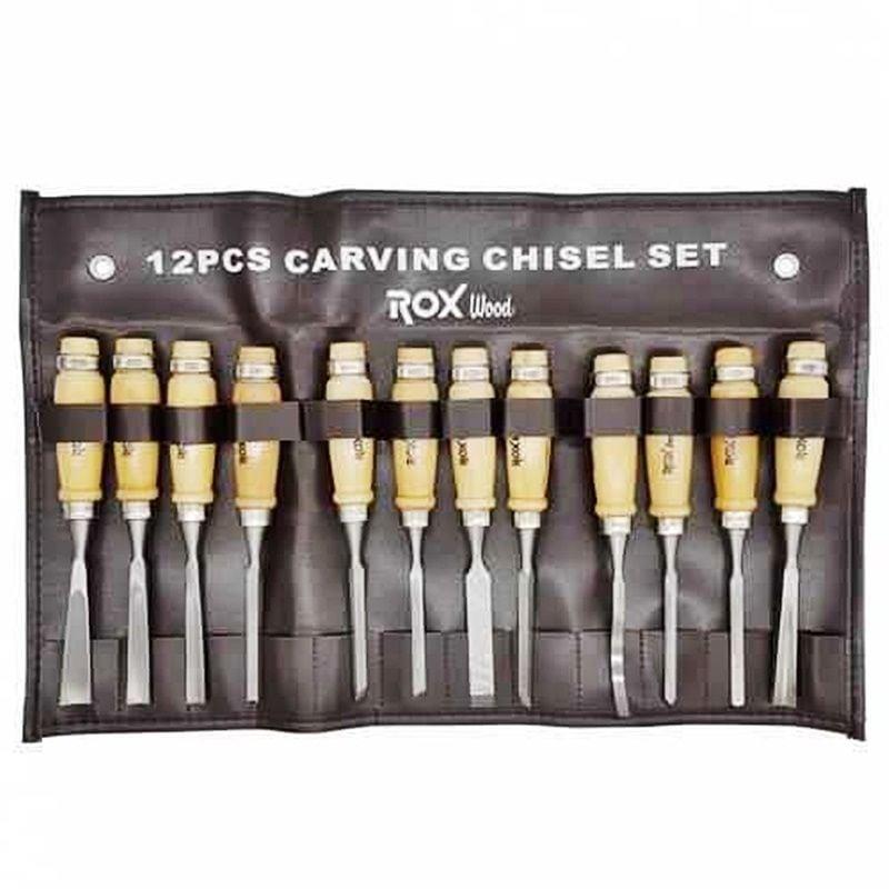 Rox Wood Ahşap Oyma Iskarpela Seti 12 Parça