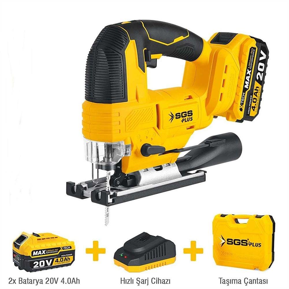 SGS Çift Akülü  Kademeli Dekupaj Testere  20V - 4,0Ah
