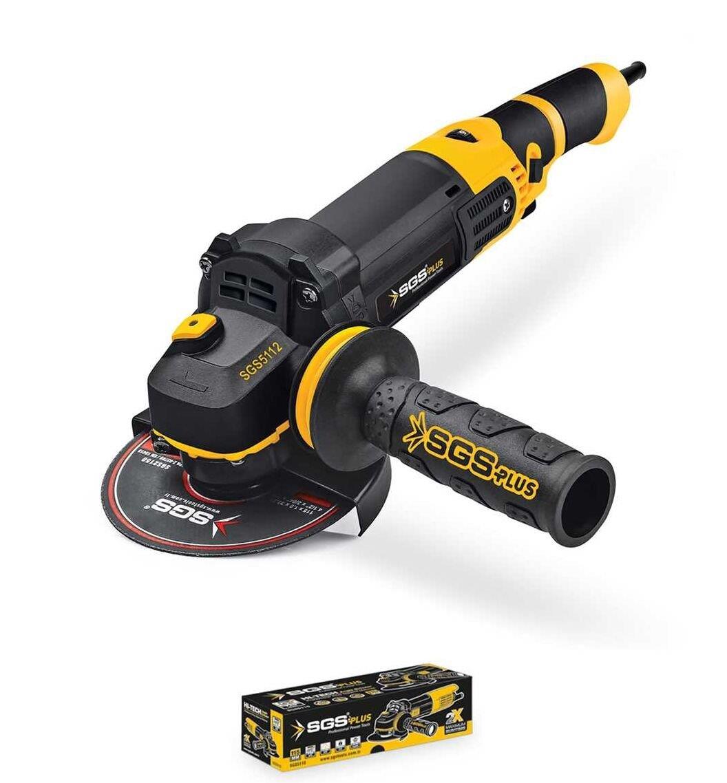 SGS SGS5112 1010W Profesyonel Avuç Taşlama Makinesi – 125mm Disk, Devir Ayarlı