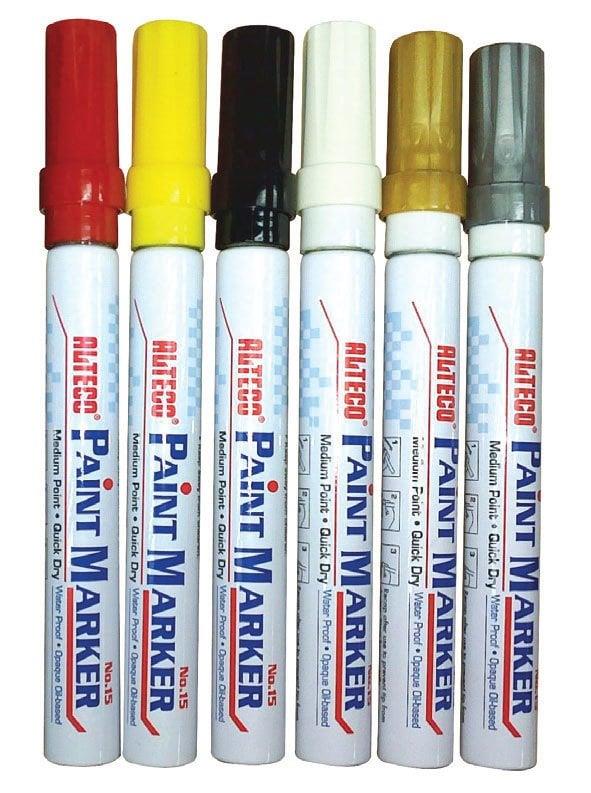 Alteco Siyah Paint Marker Kalem 20 Adet