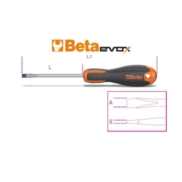 Beta 1201E Düz Tornavida 6,5x100mm