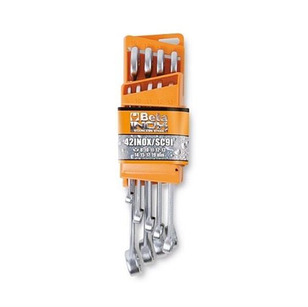 Beta 42INOX/SC9 İnox Kombine Anahtar Takımı.8-19mm