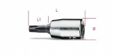 Beta 900TX 1/4'' Torx Allenli Lokma T27