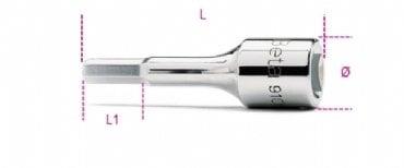 Beta 910ME Allen Lokma 3/8'' 12mm