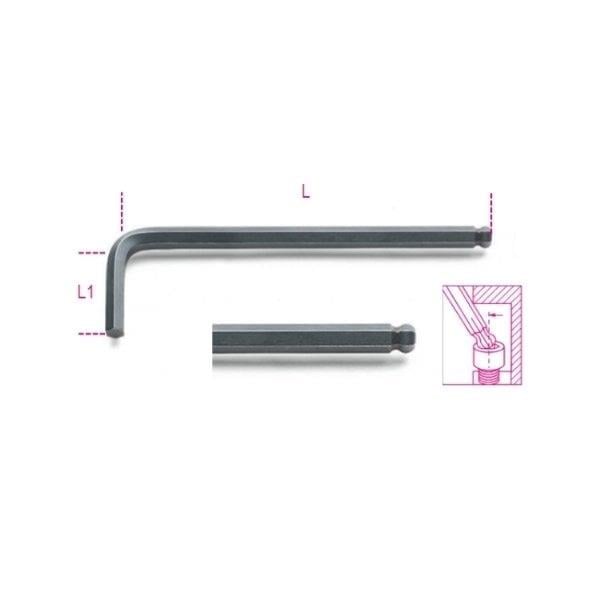 Beta 96BP-AS 1/4 Topuz Başlı Allen Anahtar