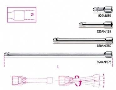Beta,920 An/375 Açılı Lokma Uzat. 375mm