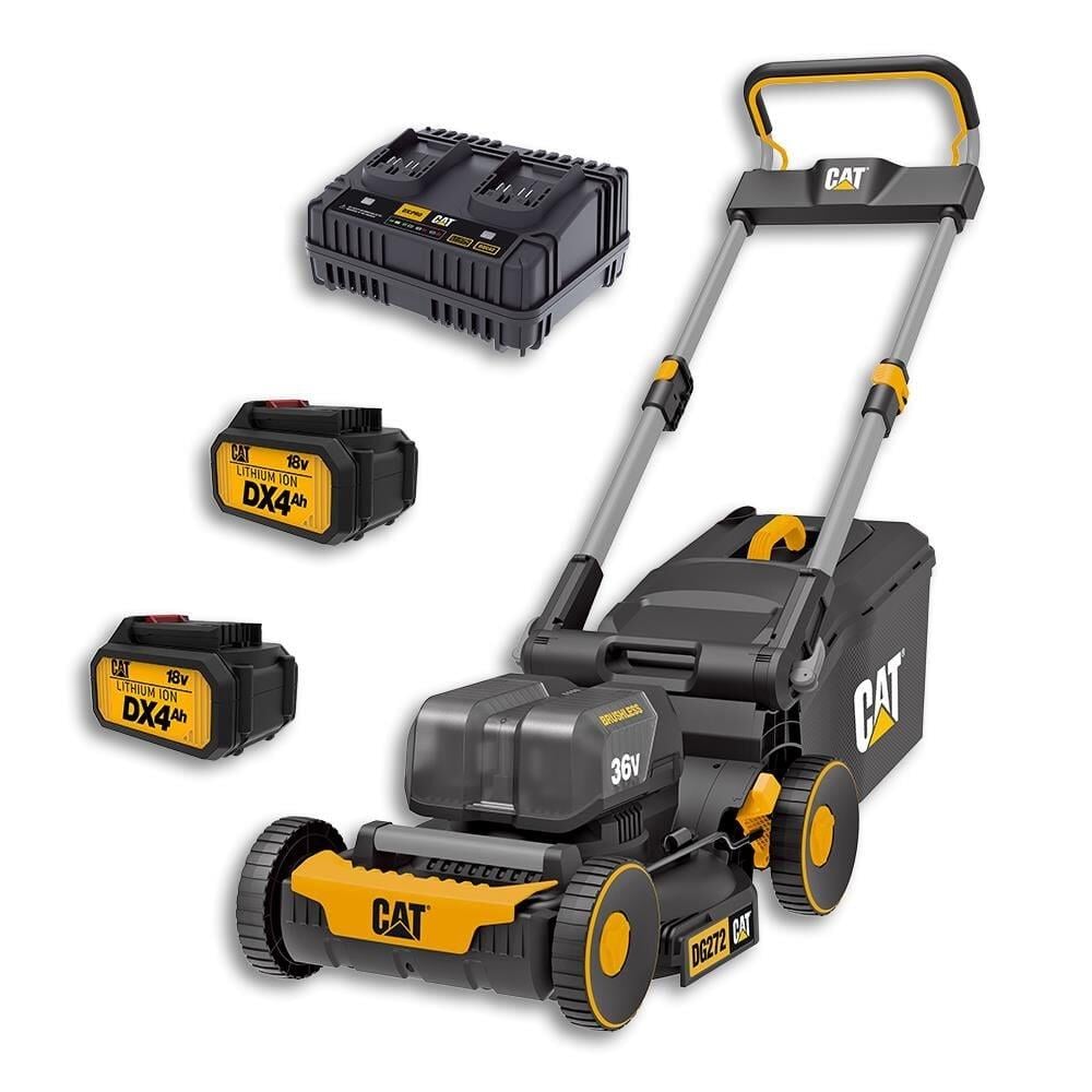 CAT DG272 Profesyonel Şarjlı Çim Biçme Makinesi 36V 4.0Ah – 41 cm Kömürsüz Motor