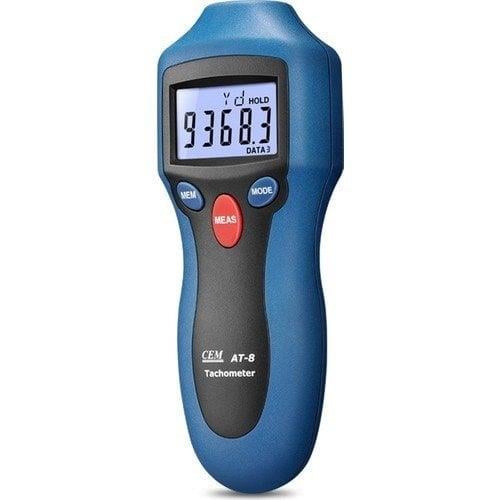 Cem AT 8 Temaslı ve Temassız Devir Ölçebilen Takometre