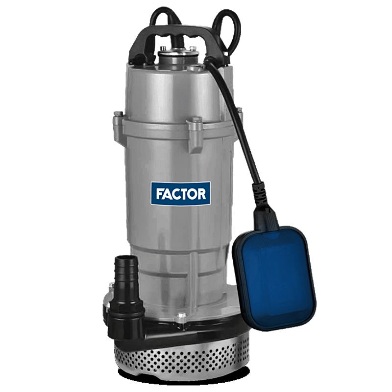 Factor FACQDX15-32-075W 1 HP Dalgıç Tip Temiz Su Pompası 220V Monofaze Alüminyum Gövdeli