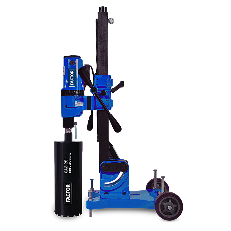 Factor FCCD300A 3980W Açılı Karot Makinası | Profesyonel Beton Karot Delme Makinesi