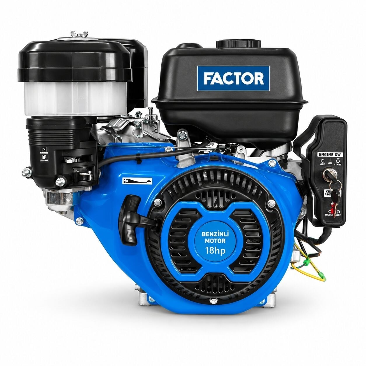 Factor MG460E Benzinli Motor 18 Hp Marşlı ve İpli / Kamalı