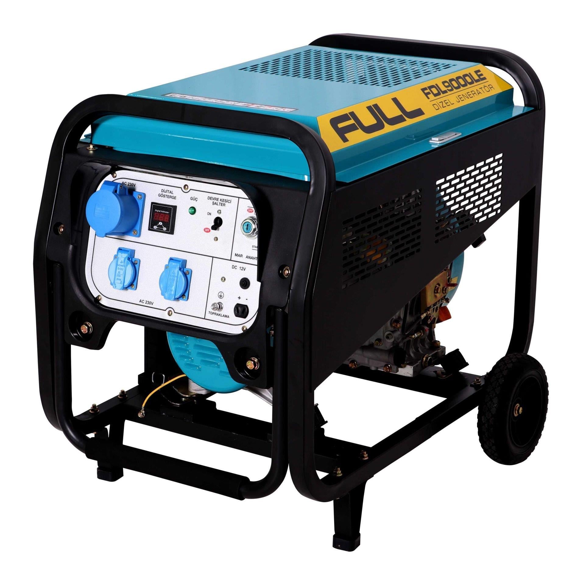 Full FDL9000LE Dizel Jeneratör 8,5 kVA İpli/Marşlı Monofaze