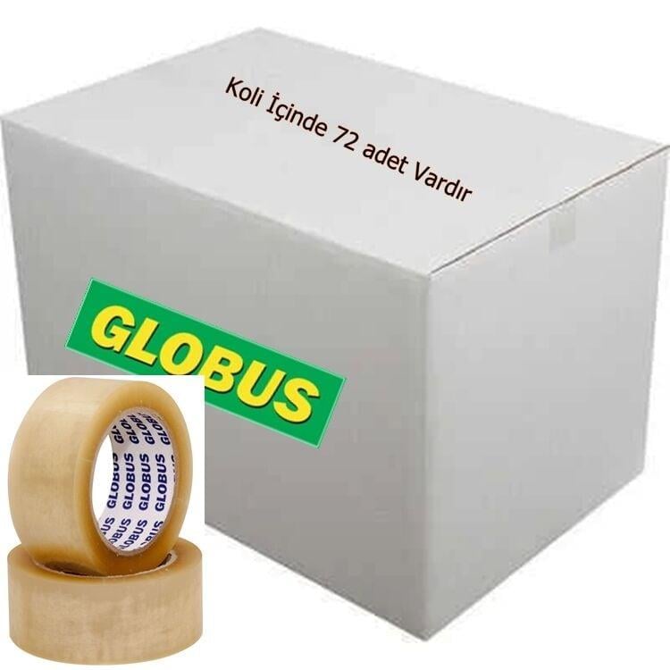 Globus 72 adet Hotmelt A Kalite Şeffaf Koli Bandı 45mmx100mt - Dayanıklı Yapışkan