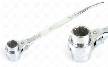 Glory Kazıklı Lokma Cırcır Anahtar (Kromajlı) 17x19mm