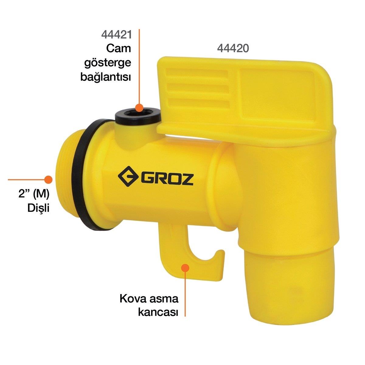Groz FAU/0-2 Varil Boşaltma Musluğu 2''