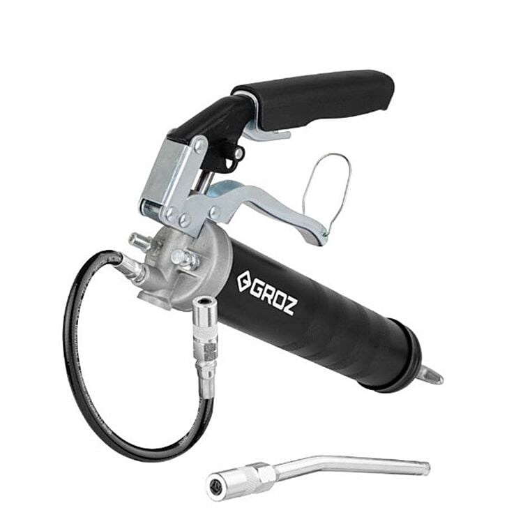 Groz G77RF-18/M Çift Fonksiyonlu Gres Pompası 500 cc - Profesyonel Yağlama Tabancası