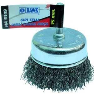 Hawk Gri Telli Pimli Çanak Fırça 50x0.30 mm