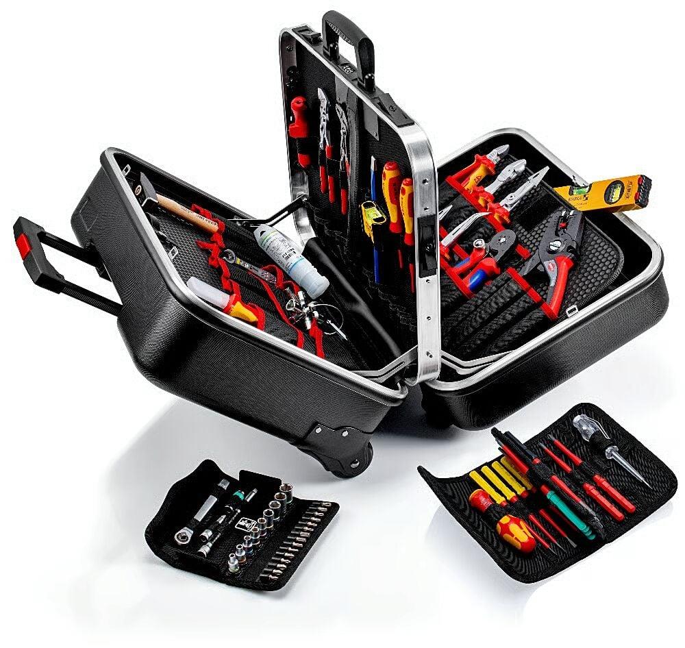 Knipex 00 21 41 ABS Tekerlekli Dolu Takım Çantası 66 Parça | Çekmeli Profesyonel El Alet Seti