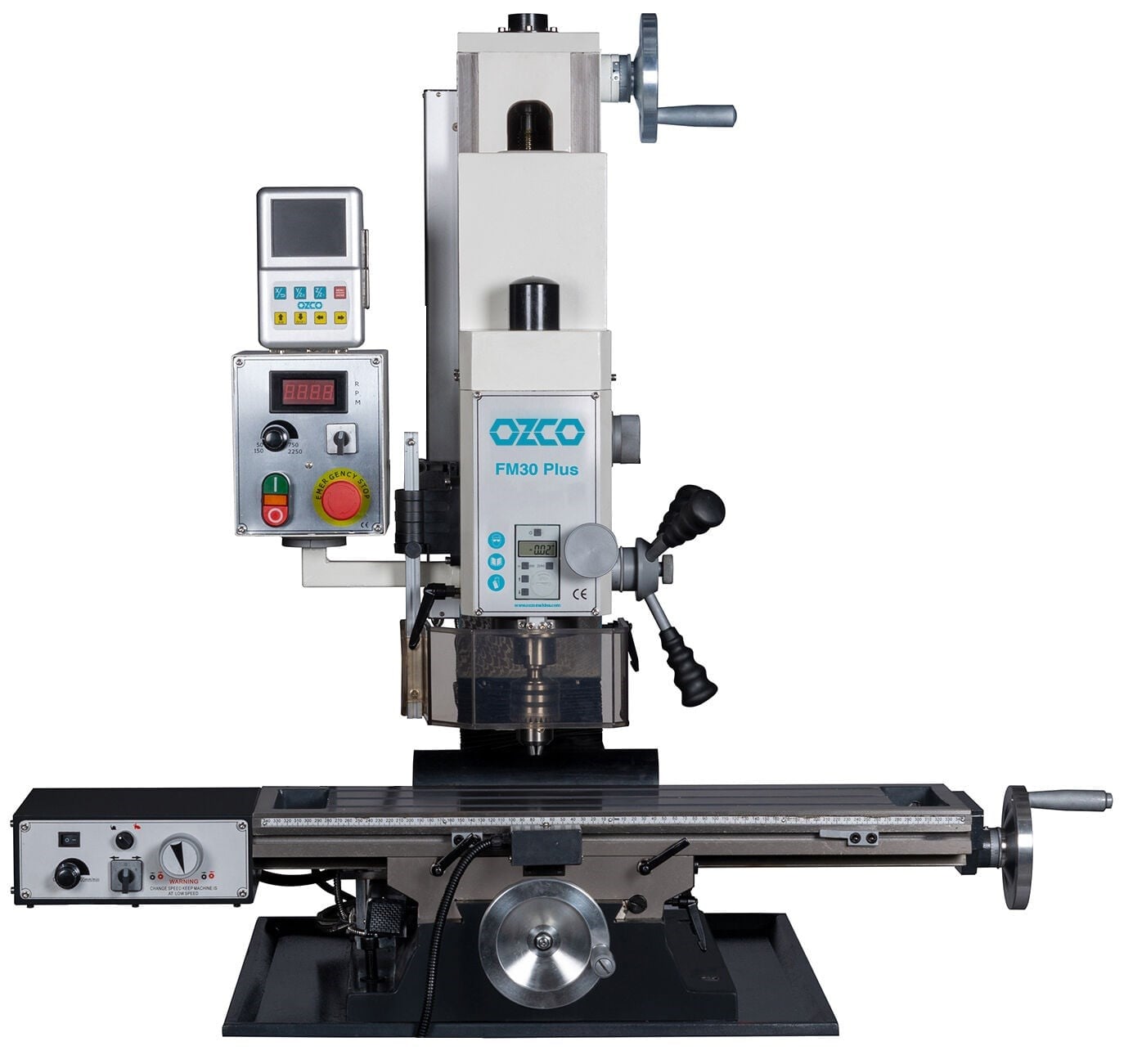 Ozco FM30 Plus Masaüstü Freze Makinesi | Profesyonel Metal İşleme Frezesi