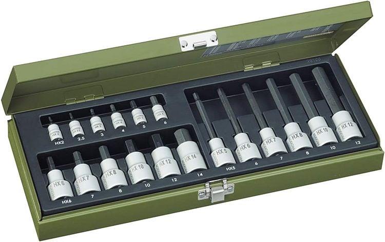 Proxxon 23100 Allen Lokma Takımı 1/4˝- 1/2˝18 Parçalı