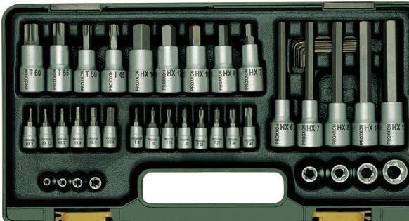 Proxxon 23290 Cırcır Kollu 42 Parça Torx ve Lokma Uç Takımı