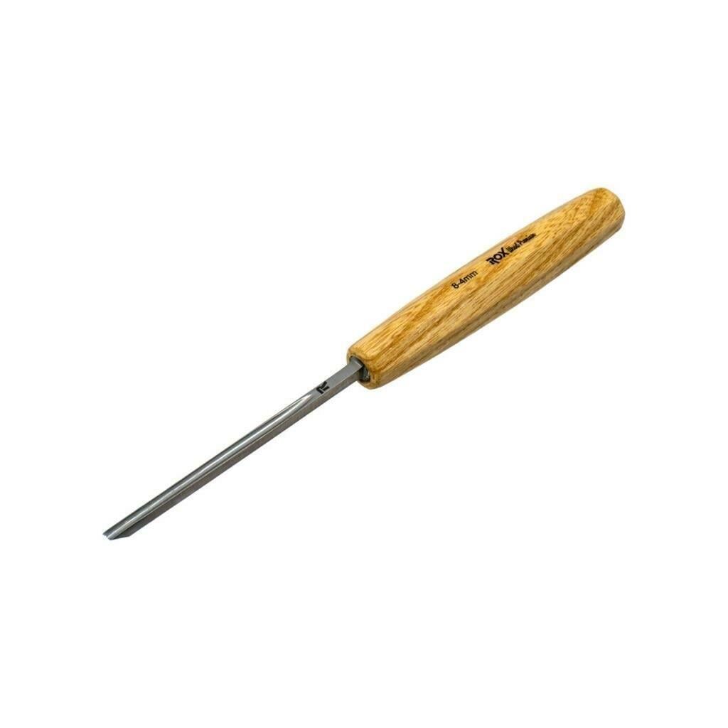 Rox Wood 0134 Premium Oluklu Iskarpela 4 mm | Karbon Çelik Hassas Ahşap Oyma Keskisi