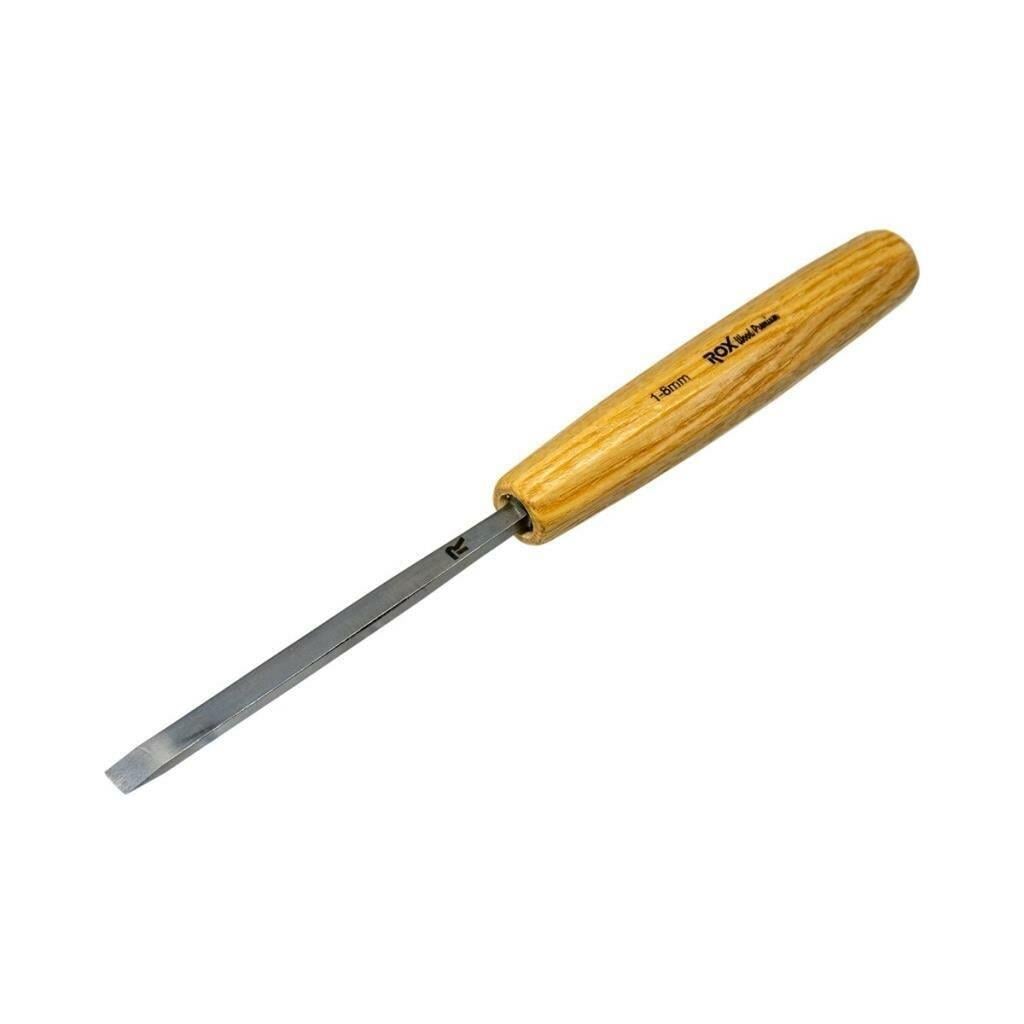 Rox Wood 0138 Premium Sağ El Oyma Iskarpela 8 mm | Karbon Çelik Ahşap Oyma Keski