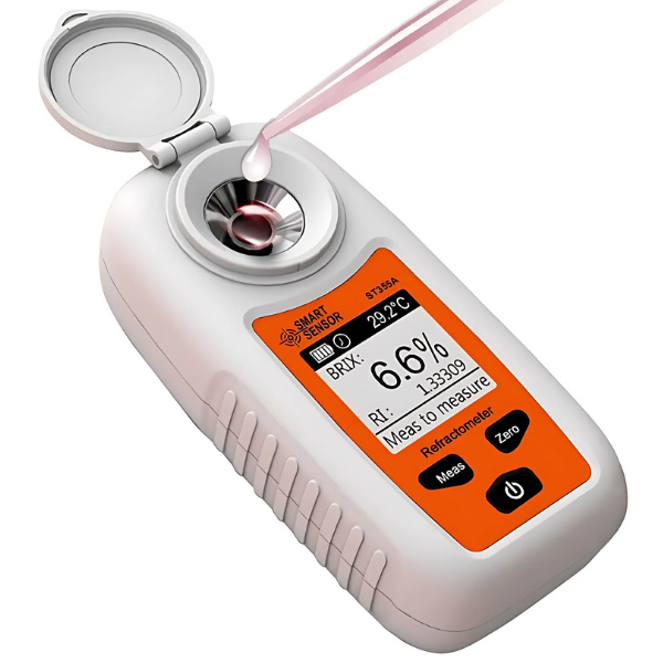 Smart Sensor ST355A Şeker Ölçer Dijital Refraktometre | Meyve Bal Şıra Gıda | 0-55 Brix