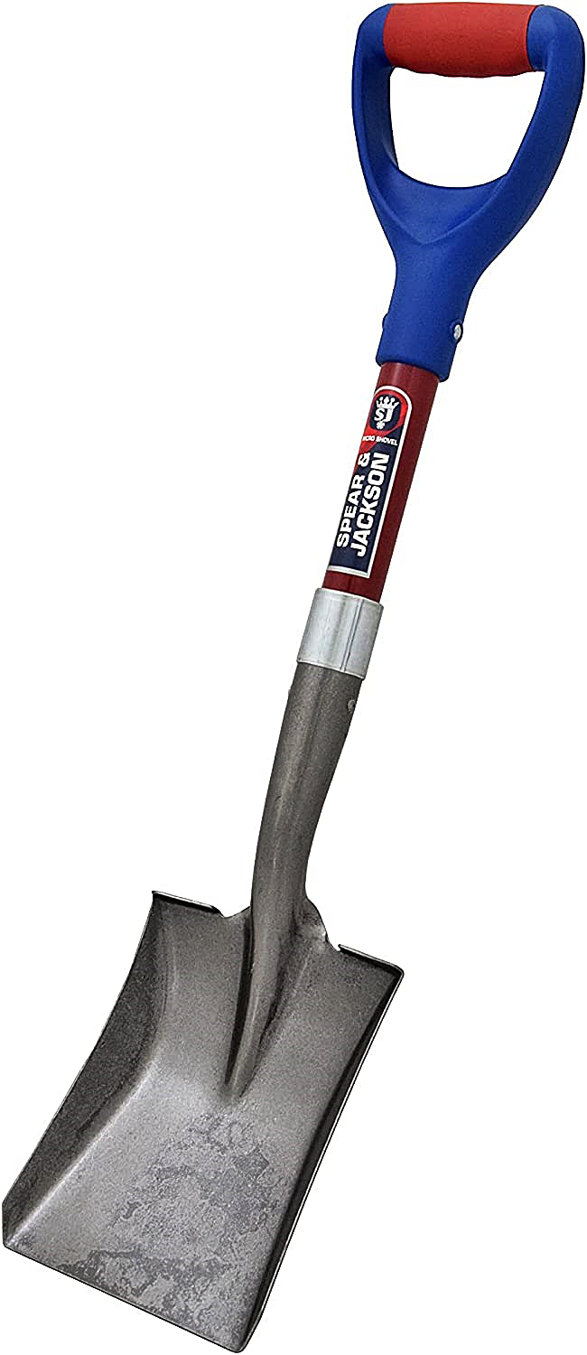 Spear & Jackson Köşeli Kürek 71x16 cm – Profesyonel Kamp Küreği, Taşınabilir Mini Kürek