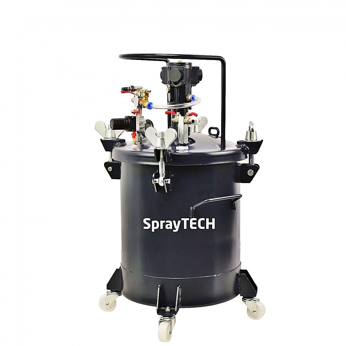 SPRAYTECH 40 Litre Otomatik Karıştırıcılı Basınçlı Tank – Profesyonel Boya Uygulama Sistemi