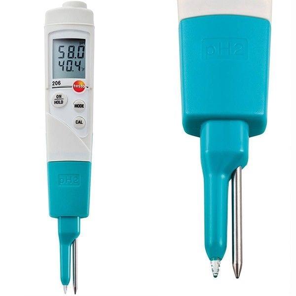 Testo 206 pH2 pH ve Sıcaklık Ölçer (Yarı-Katı Gıda)