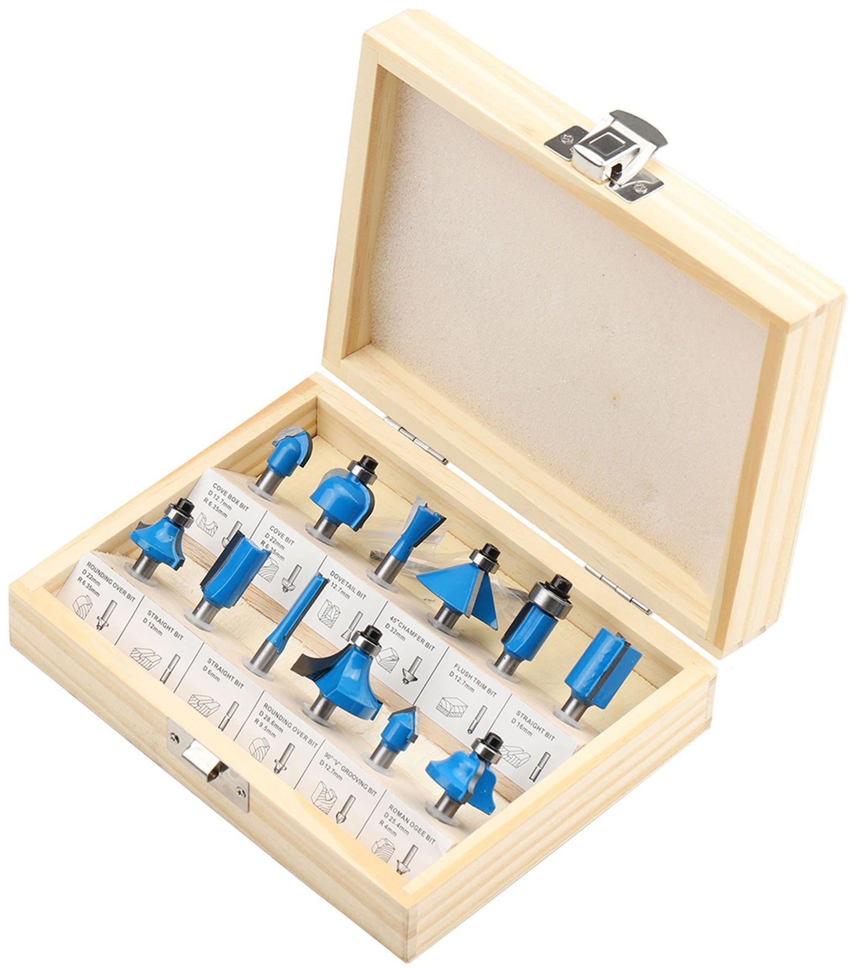 Topshop 12 Parçalı Freze Bıçak Seti 8 mm