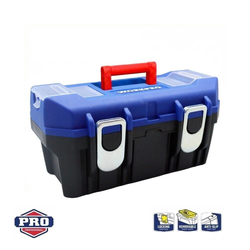 WORKPRO WP283017 19’’ Metal Kilitli Plastik Takım Çantası | ABS Gövde | 15 Kg Kapasiteli