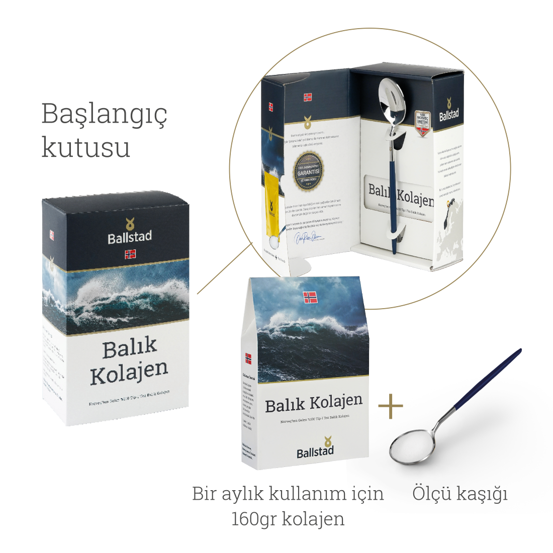Ballstad Balık Kolajen (Ölçü Kaşığı ile)