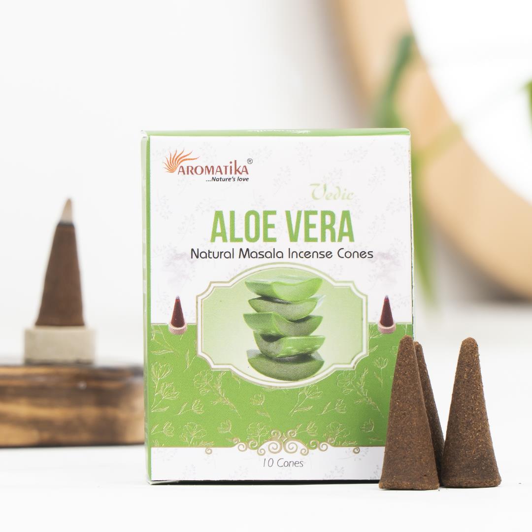 Aromatika Aloe Vera Aromalı Konik Tütsü