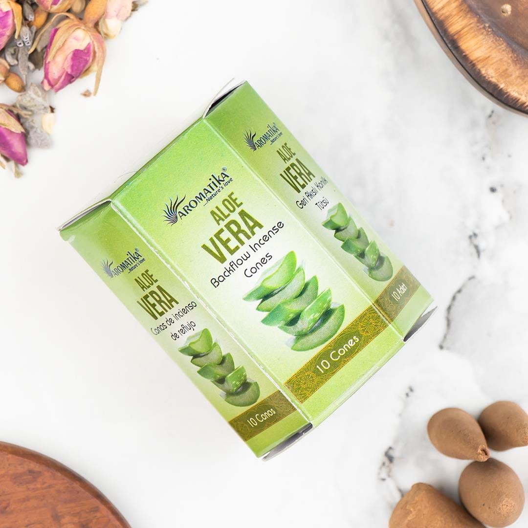 Aromatika Aloe Vera Geri Akışlı Şelale Tütsü