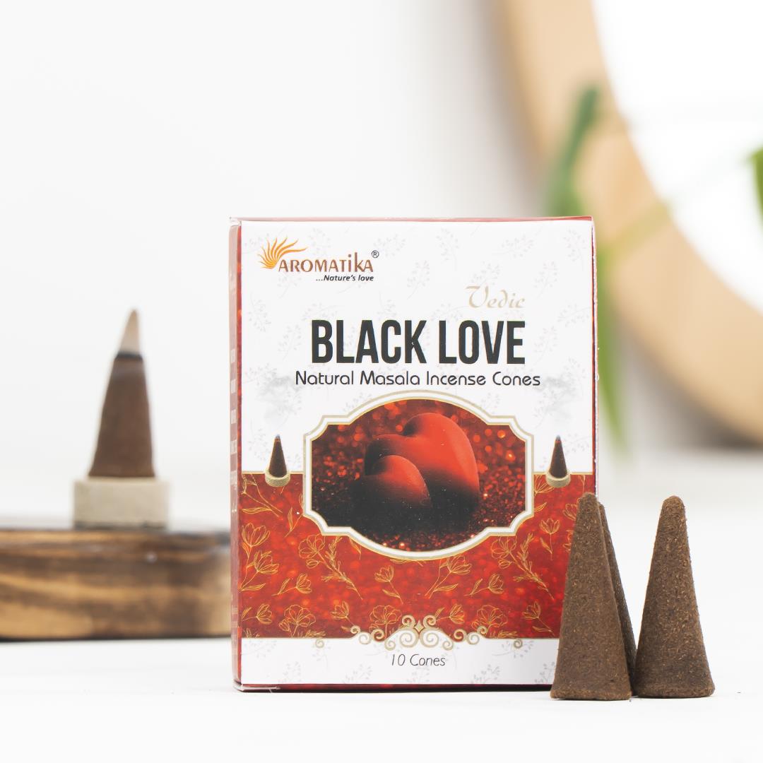 Aromatika Black Love Aromalı Konik Tütsü