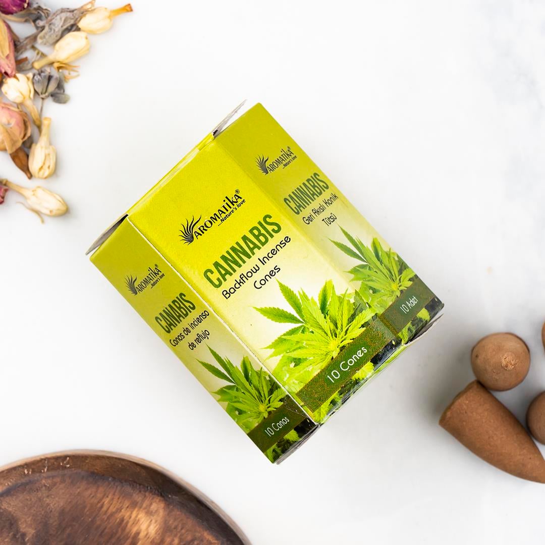Aromatika Cannabis Aromalı Geri Akışlı Şelale Tütsü