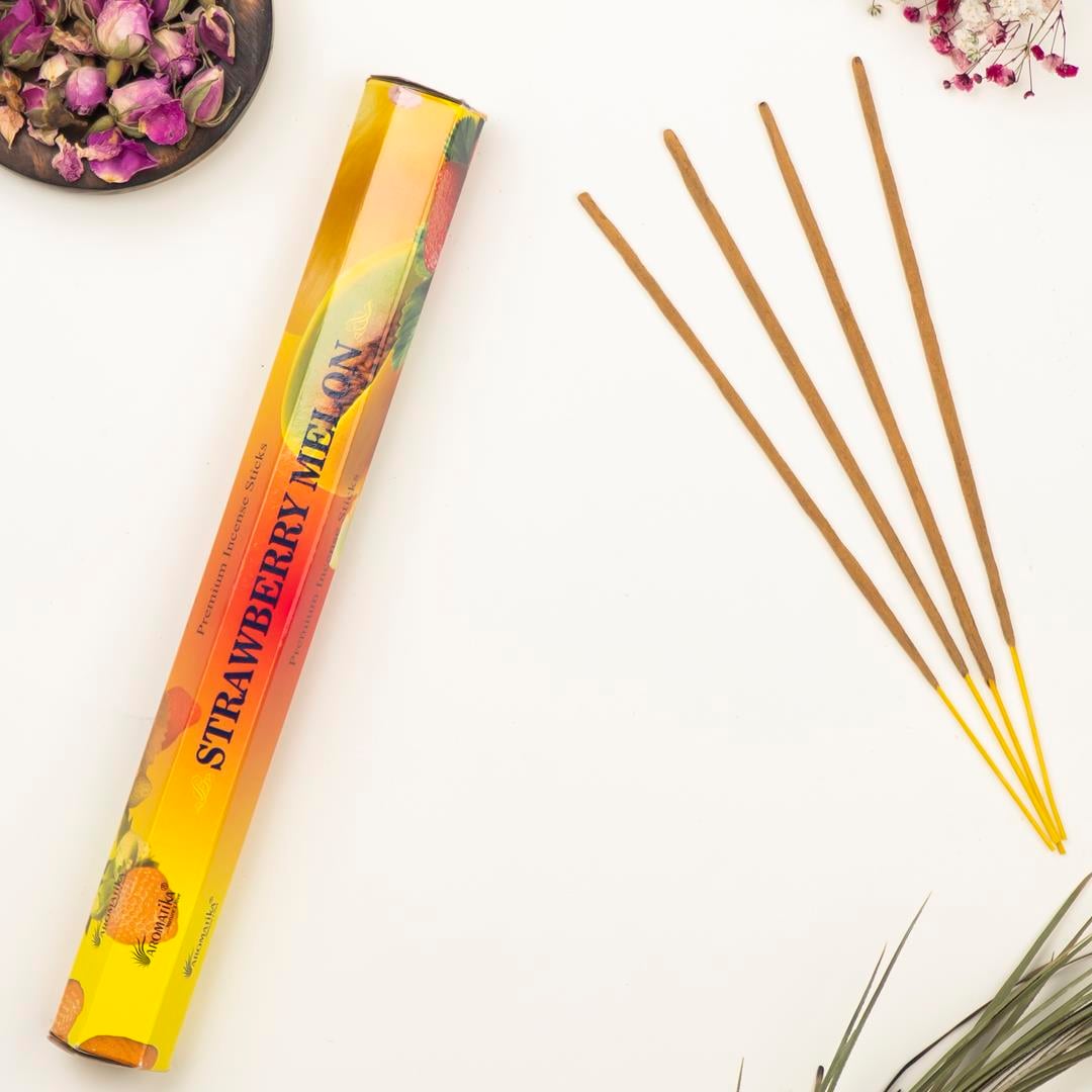 Aromatika Çilek & Kavun Aromalı Premium Çubuk Tütsü