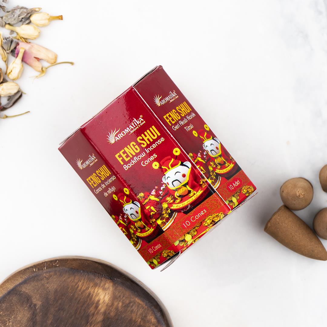 Aromatika Feng Shui Aromalı Geri Akışlı Şelale Tütsü