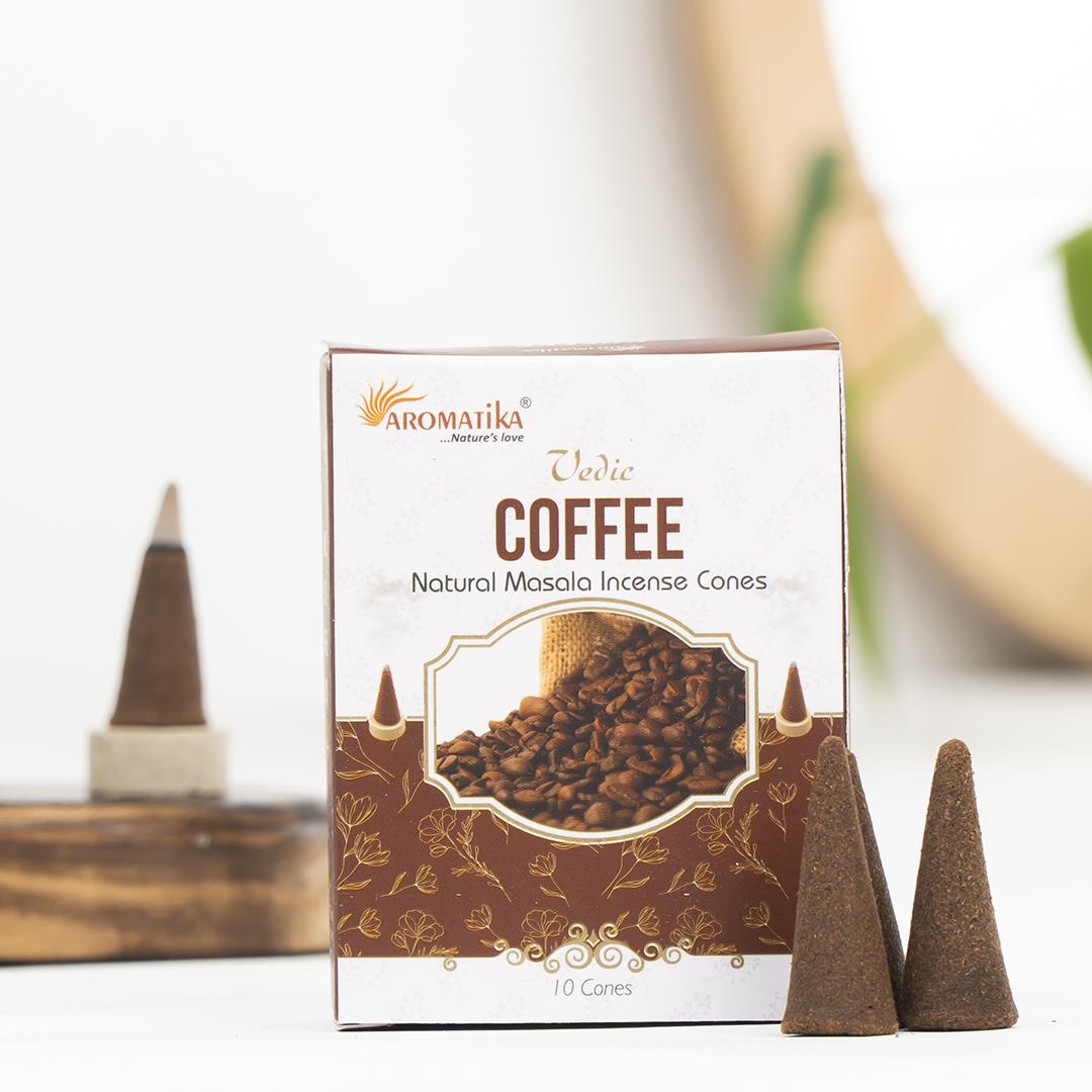Aromatika Kahve Aromalı Konik Tütsü