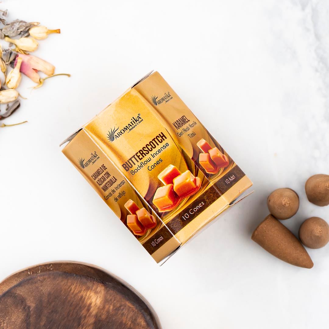 Aromatika Karamel Aromalı Geri Akışlı Şelale Tütsü