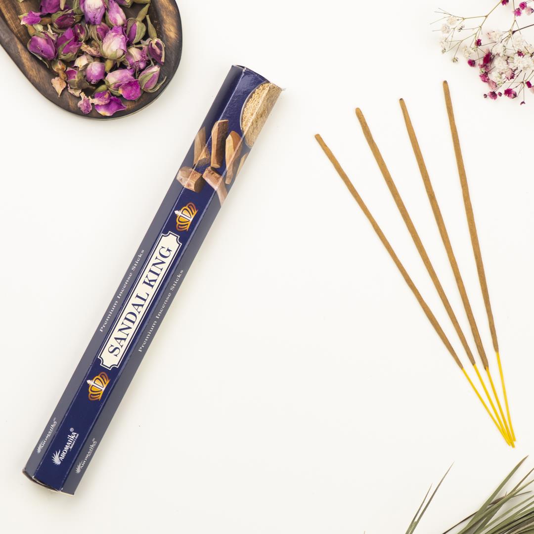 Aromatika Kral Sandal Aromalı Premium Çubuk Tütsü