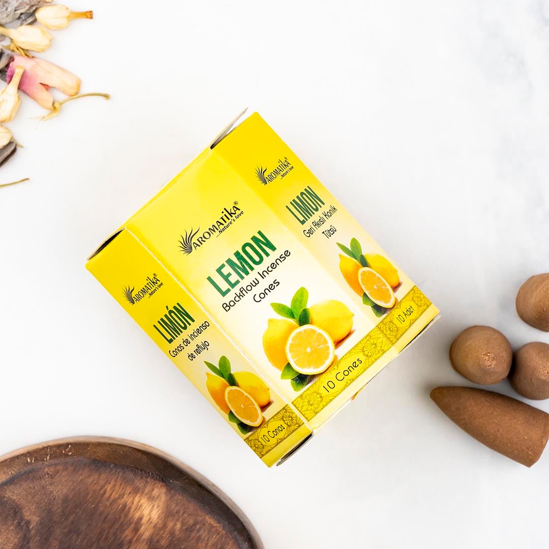 Aromatika Limon Aromalı Geri Akışlı Şelale Tütsü