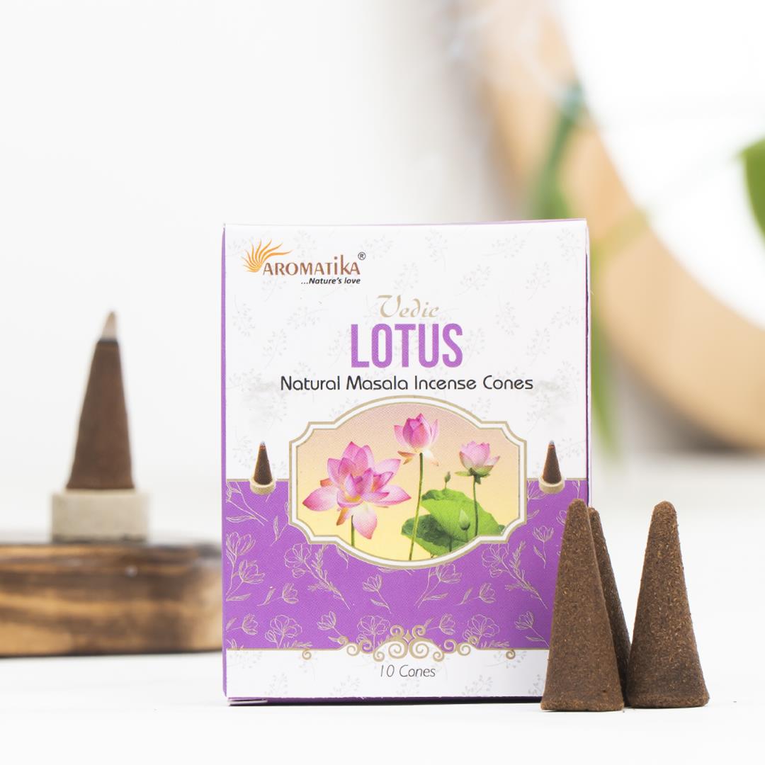 Aromatika Lotus Aromalı Konik Tütsü