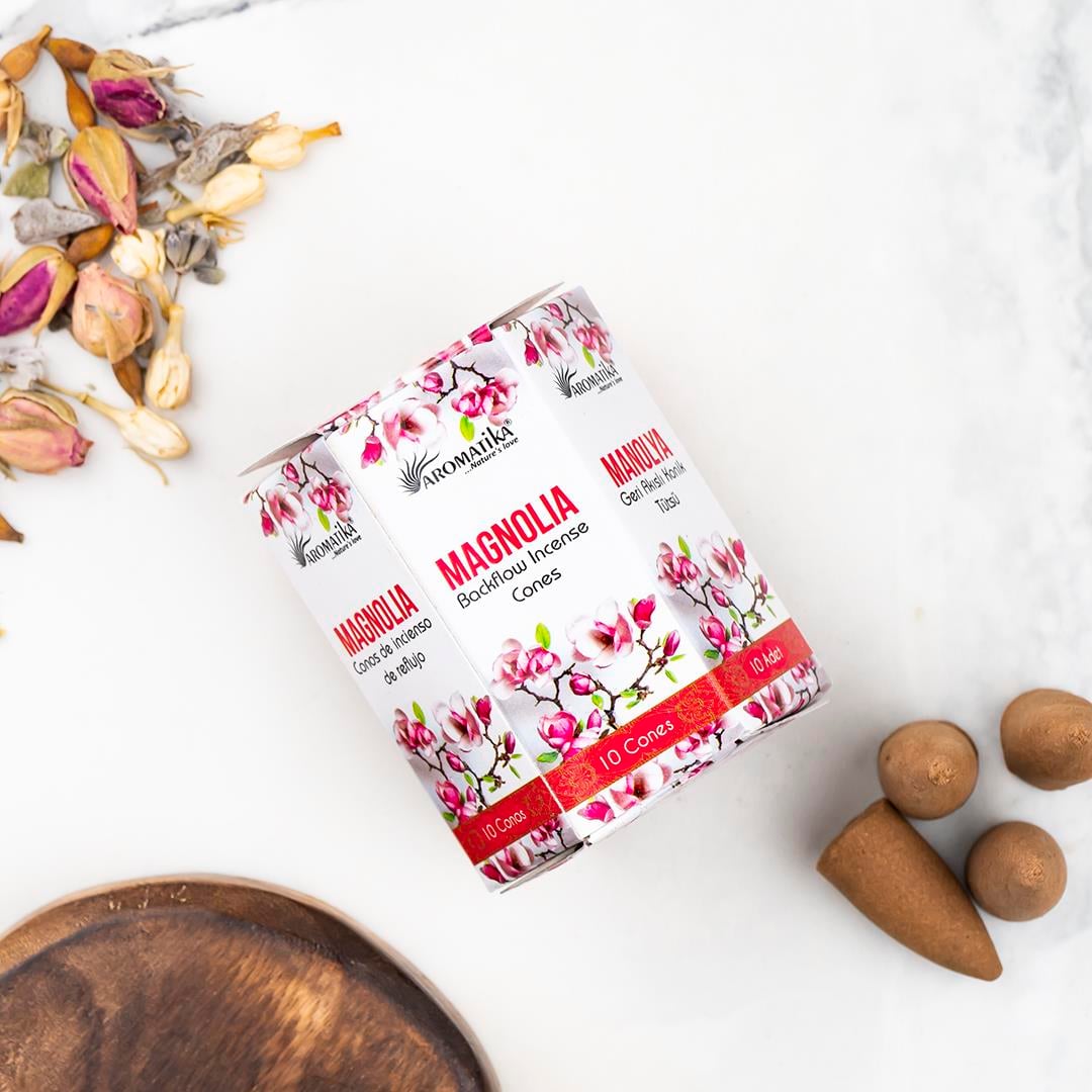 Aromatika Magnolya Aromalı Geri Akışlı Şelale Tütsü